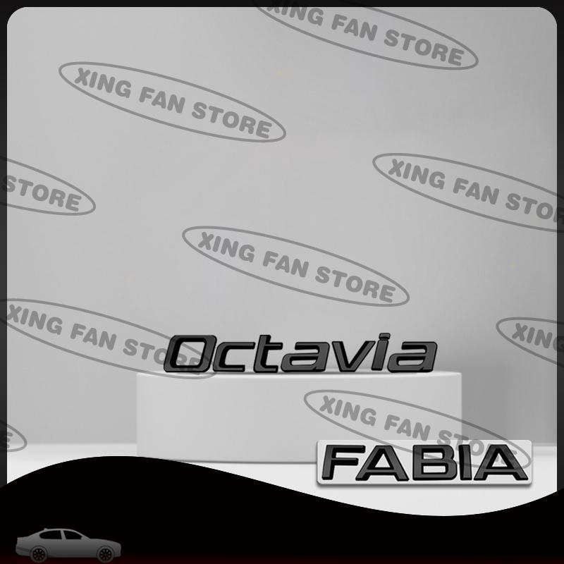 AFE2  Auto Styling For Skoda Octavia Superb Fabia Kodiaq Rapid 4x4 Car Rear Trunk Badge Decal Body Sticker Accessories