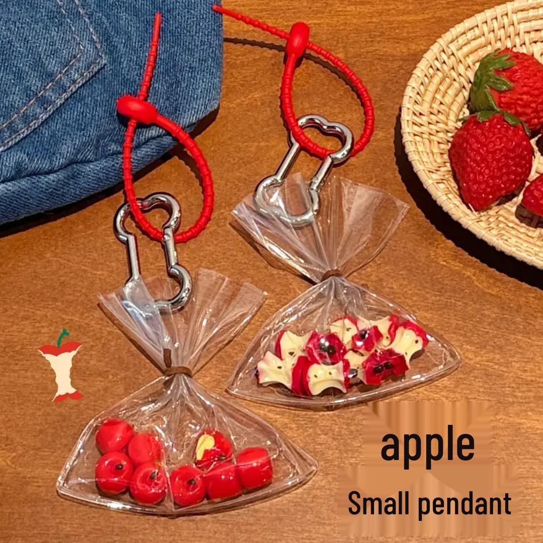 

Брелок-подвеска Apple: Универсальный аксессуар для рюкзака для украшения в стиле bestie 1 Bag Heart Apple Keychain