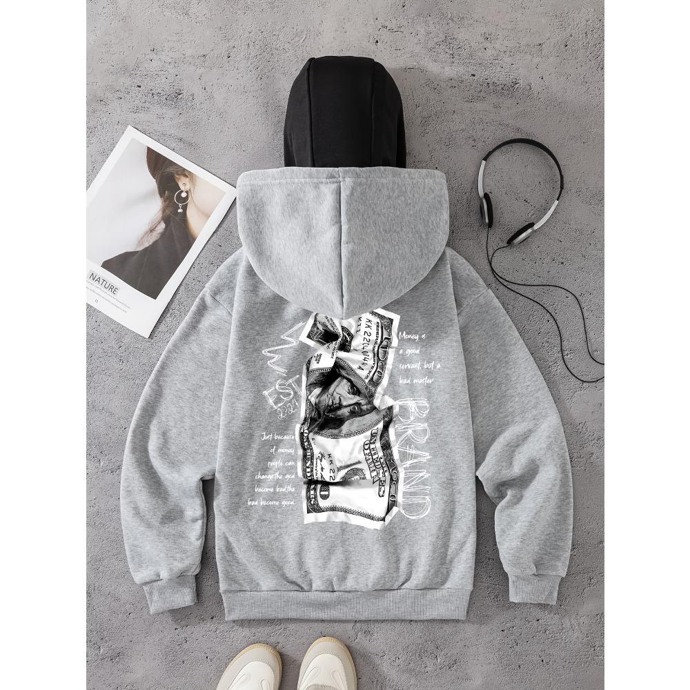 

Men s and Women s Fashionable Simple Zipper Sports Jacket, Fashionable Street Style Creative Pattern Printed Hooded Jacket XXL