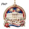 USA Flag Holiday Decorations 250 Anniversary Christmas Ornament, United States 1776-2026 250th US Independence Celebration Gift Patriotic Keepsake,