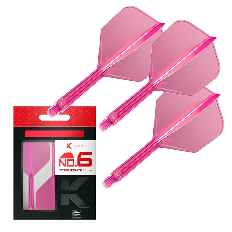 TARGET K-FLEX FLIGHT NEON SHAPE/NO6 (Neon Color Shape) (Pink, 26mm)