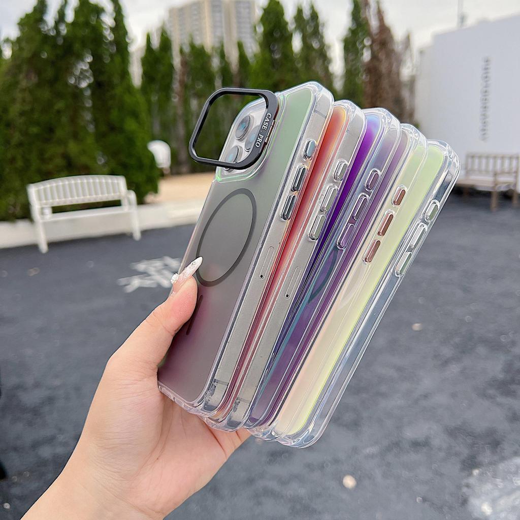 iPhone 17 Pro Max Color-Changing Dragon Lens Holder & Lanyard Case - 16 Bright Colors