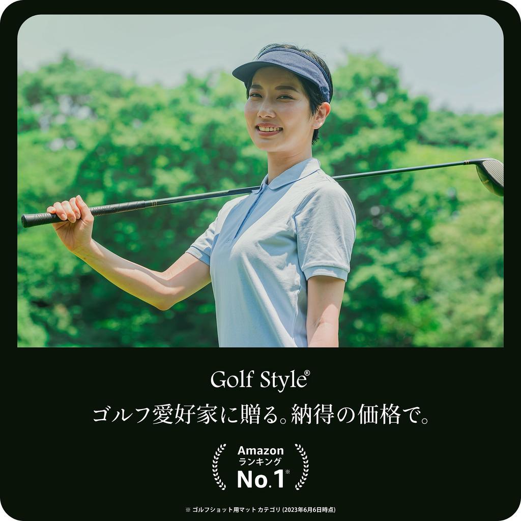 GolfStyle Large Golf Mat 100 x 150 cm PGA Pro Supervised Model Golf Practice Mat Swing Practice Indoor Outdoor Artificial Turf PVC Single Item