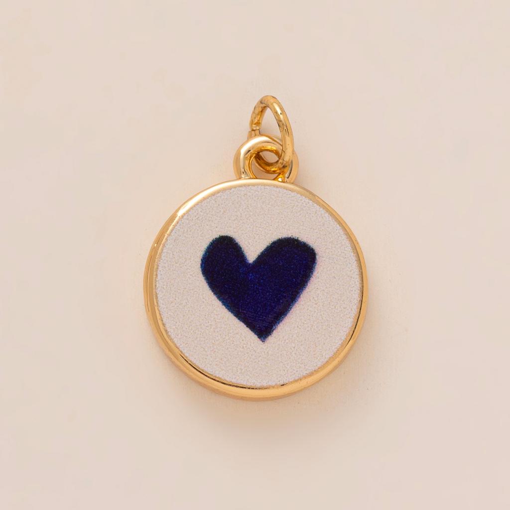 Dopamine Pendant Necklace, DIY Fruit Food Love Pendant, Copper Material, Gold-plated, Color Preserving