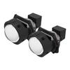 SANVI 3-inch LED Bi-Beam Car Headlights: White & Yellow DRL/Driving Light Dual Mode Upgrade