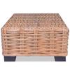 Day and Night - Day and Night Natural Rattan Coffee Table 45x45x30 Cm–