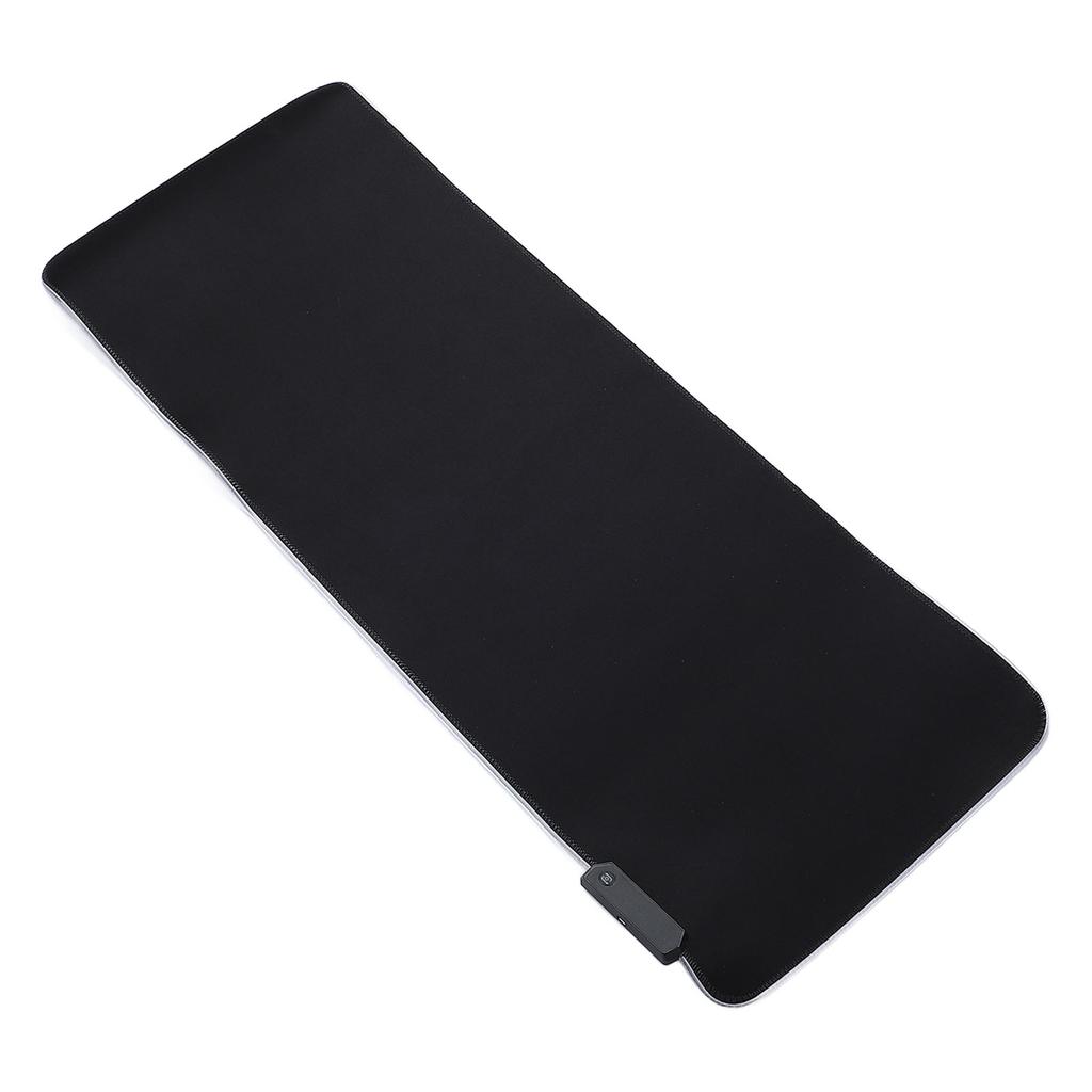 RGB Gaming Mouse Pad Non Slip Large Size LED Light Computer Keyboard Mat for Home Black