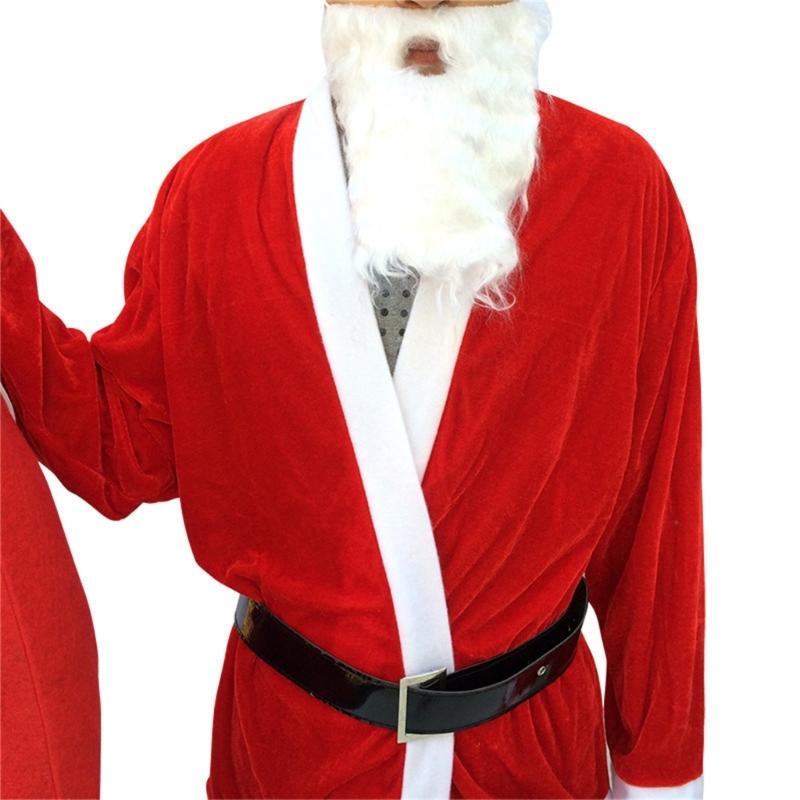 Santa Suit Christmas Santa Clauses Costume for Men Women Adults 3/4/5/6/7 Santa Costume Outfits Funny Santa Bear Hat