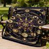1pc Astrology Symbols Mandala Throw Blanket Polyester Fiber, Lightweight Flannel, Soft & Warm, All Season Use for Outdoor, Camping