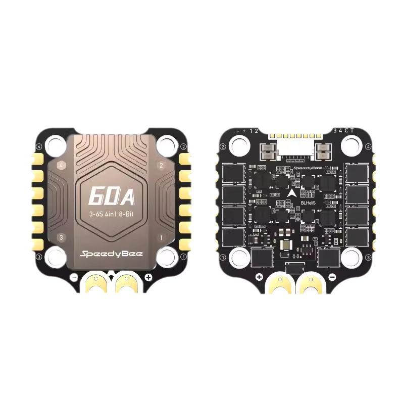 SpeedyBee F405 V4 60A Flight Tower: F405 V4 Controller & BLS 60A 4-in-1 ESC 30x30