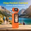 High-definition Pocket Camera, 1000mAh Battery, Webcam, USB-C Charging, Travel and Action Camera