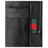 Gucci Tonal logo, red and green webbing details, nylon chest bag, mini, men's black