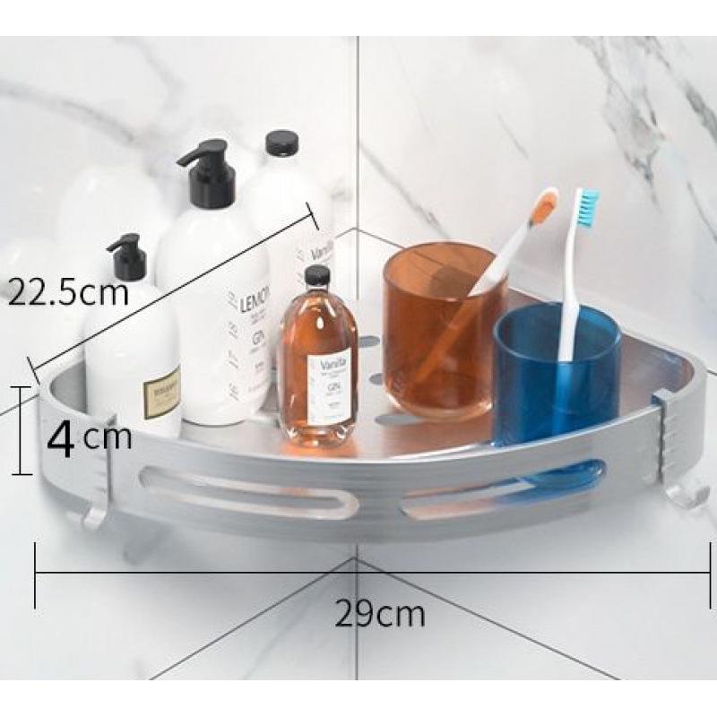 Punch-Free Wall-Mounted Bathroom Shower Corner Shelf