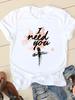 Clothing Summer Letter Printing 2022 Short Sleeve Ladies Casual WoFashion Graphic Tee T-shirts Female T Shirt Clothes