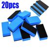 1-30PCS Car Ceramic Coating Sponge Applicator Glass Nano Wax Coat Sponges Blue Square Sponge and Cloth Car Cleaning Brush