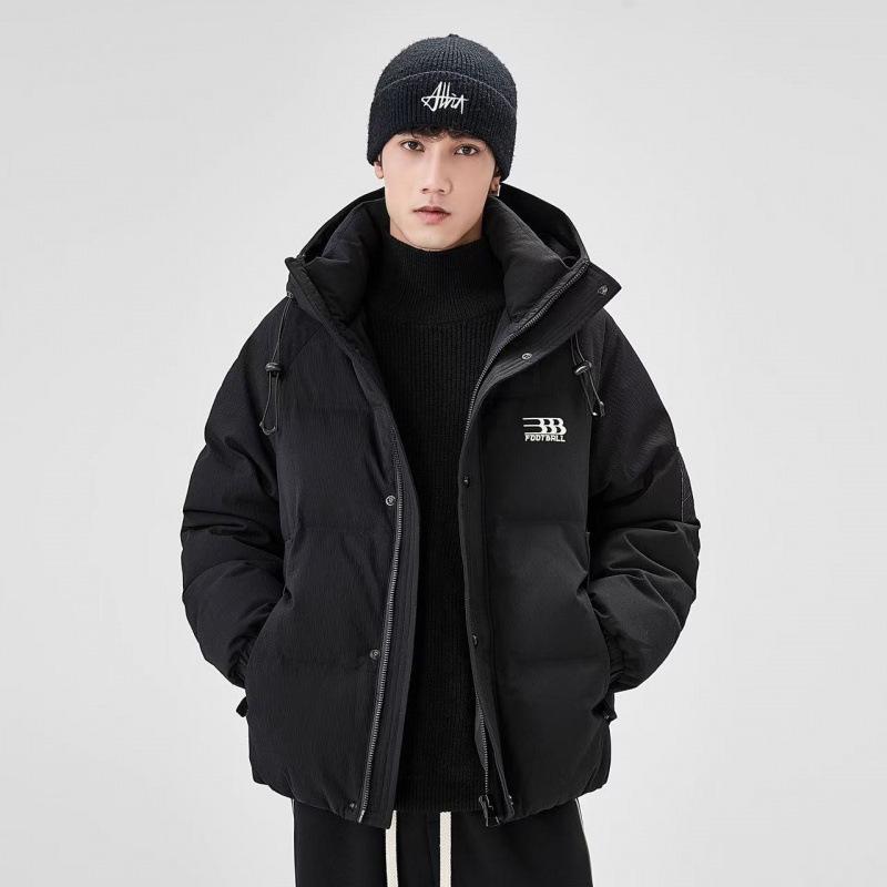 2024 Men's Trendy Thickened Hooded Duck Down Puffer Jacket - Extra Warm Winter Casual Outerwear