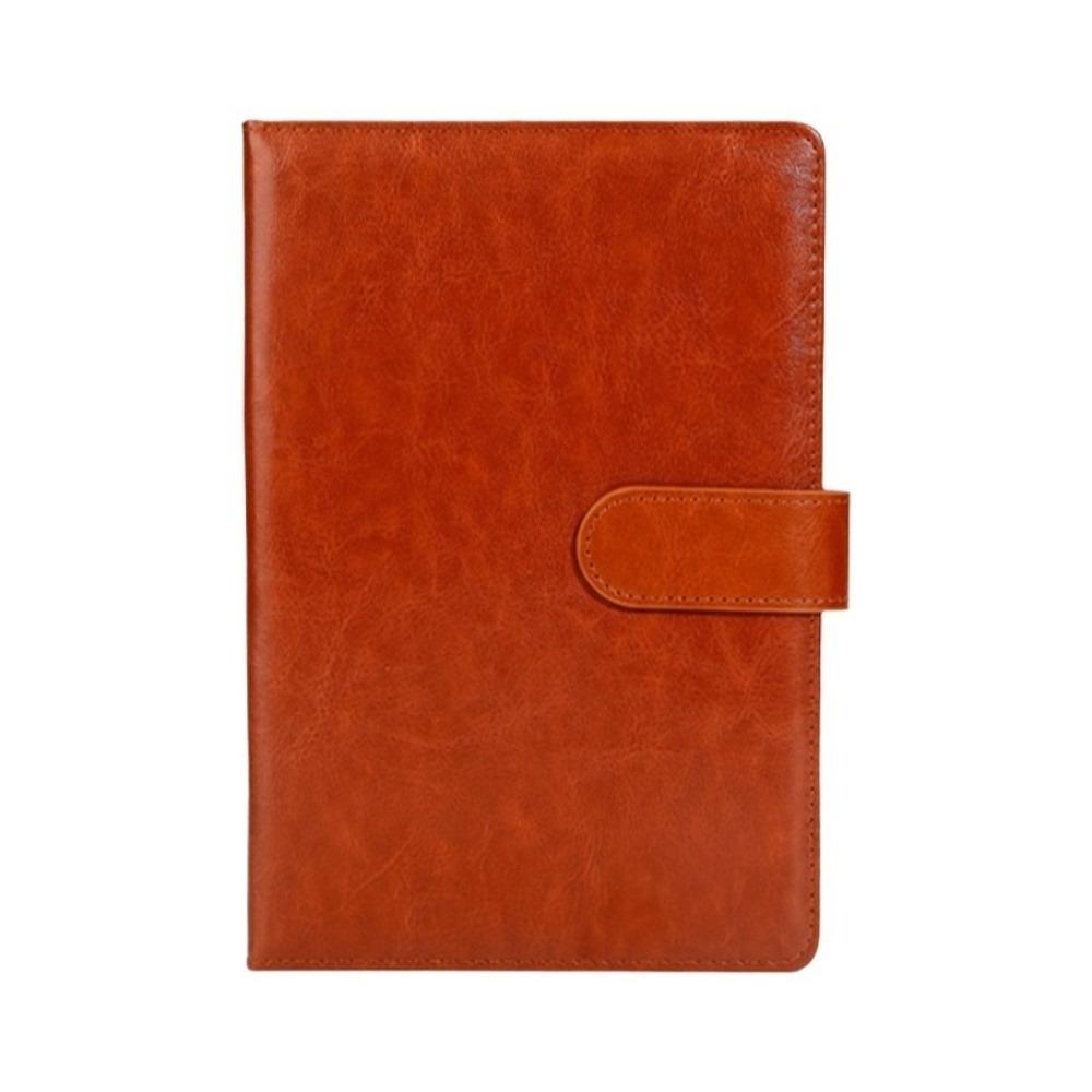 A5 Business Notebook PU Leather Hardcover Notebook Simple Meeting Record Book  Office Stationery