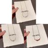 Geometric Zircon Pendant Necklace For Women With Elegant Lock Chain Fashion Jewelry