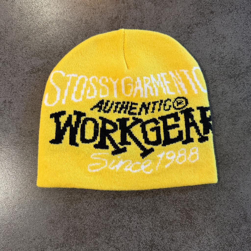 Printed Fashionable Letter Neutral Casual Warm Knitted Hat For Autumn And Winter