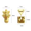 5/10pcs High Quality Mini Metal Crafts Lock Multi-colors DIY Manual Box Case Lock DIY Doll Accessories