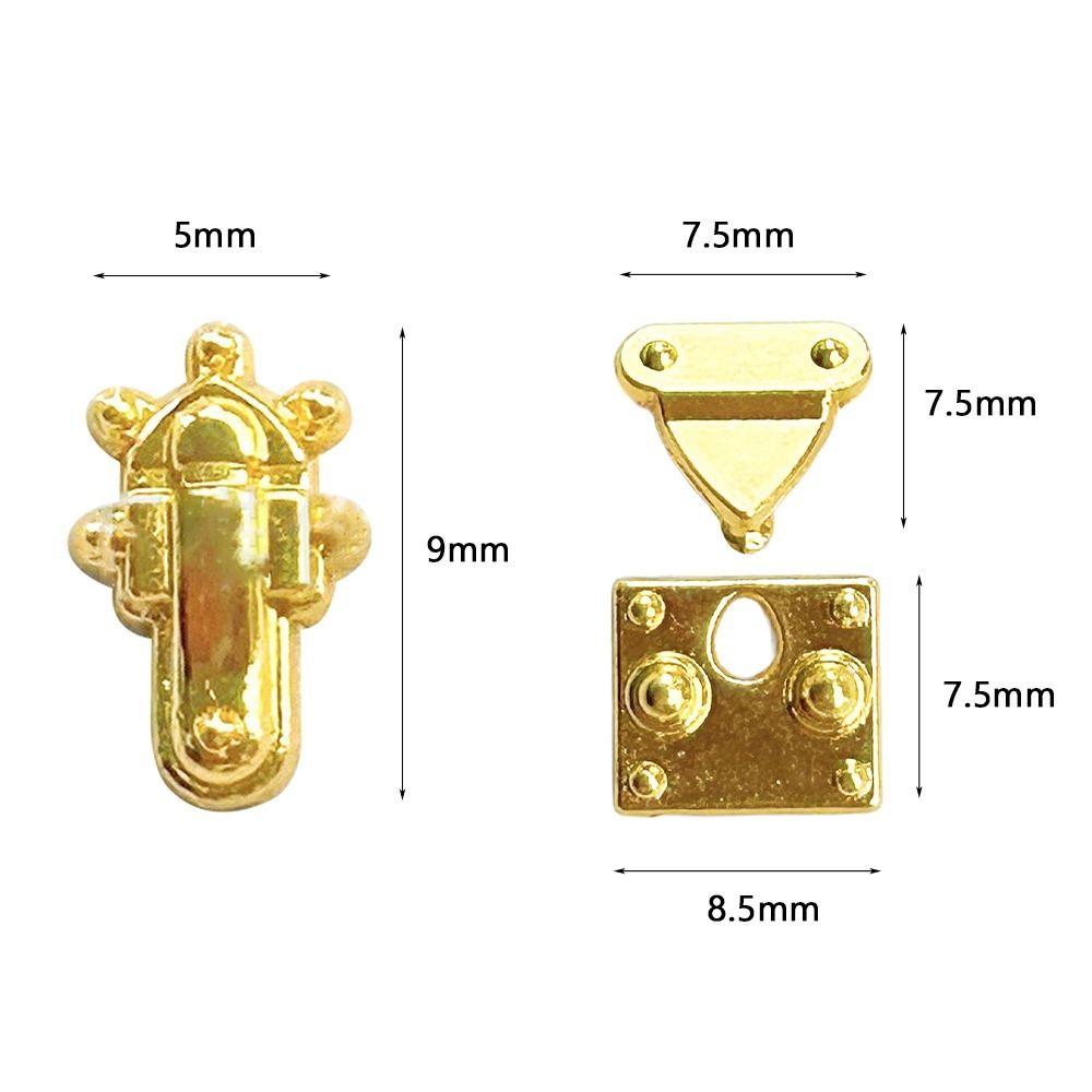 5/10pcs High Quality Mini Metal Crafts Lock Multi-colors DIY Manual Box Case Lock DIY Doll Accessories