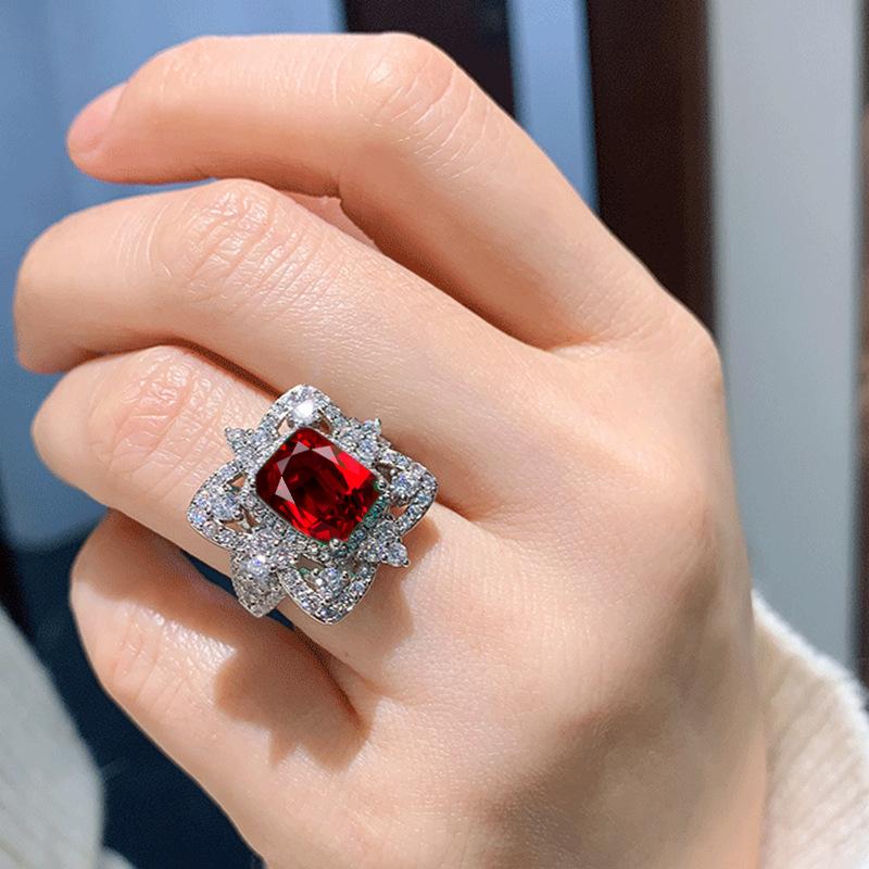 Sace Gems Classic Copper Alloy Zircon Ring Ladies Jewelry Wedding Promise Party Gift