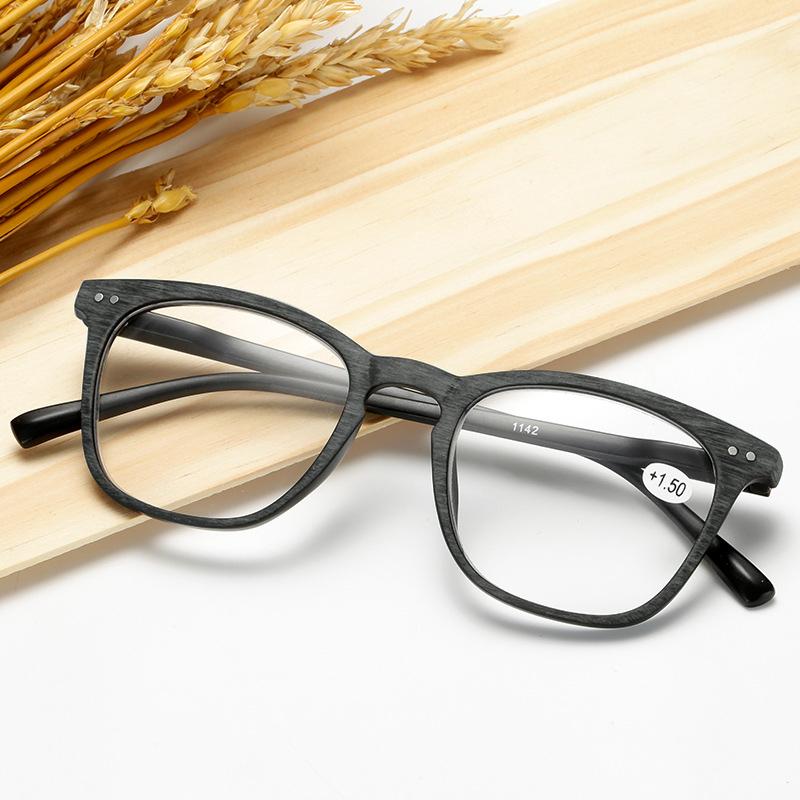 Fashion Unisex Square Glasses Plain Glasses Frame Radiation Protection Optical Glasses Hyperopia +1.0+1.5+2.0+2.5+3.0+3.5+4.0