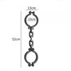 Festival Plays Costume Halloween Prop Handcuffs Cosplay Toy Anklets Black Plastic Shackle Chain Halloween Play Accessories
