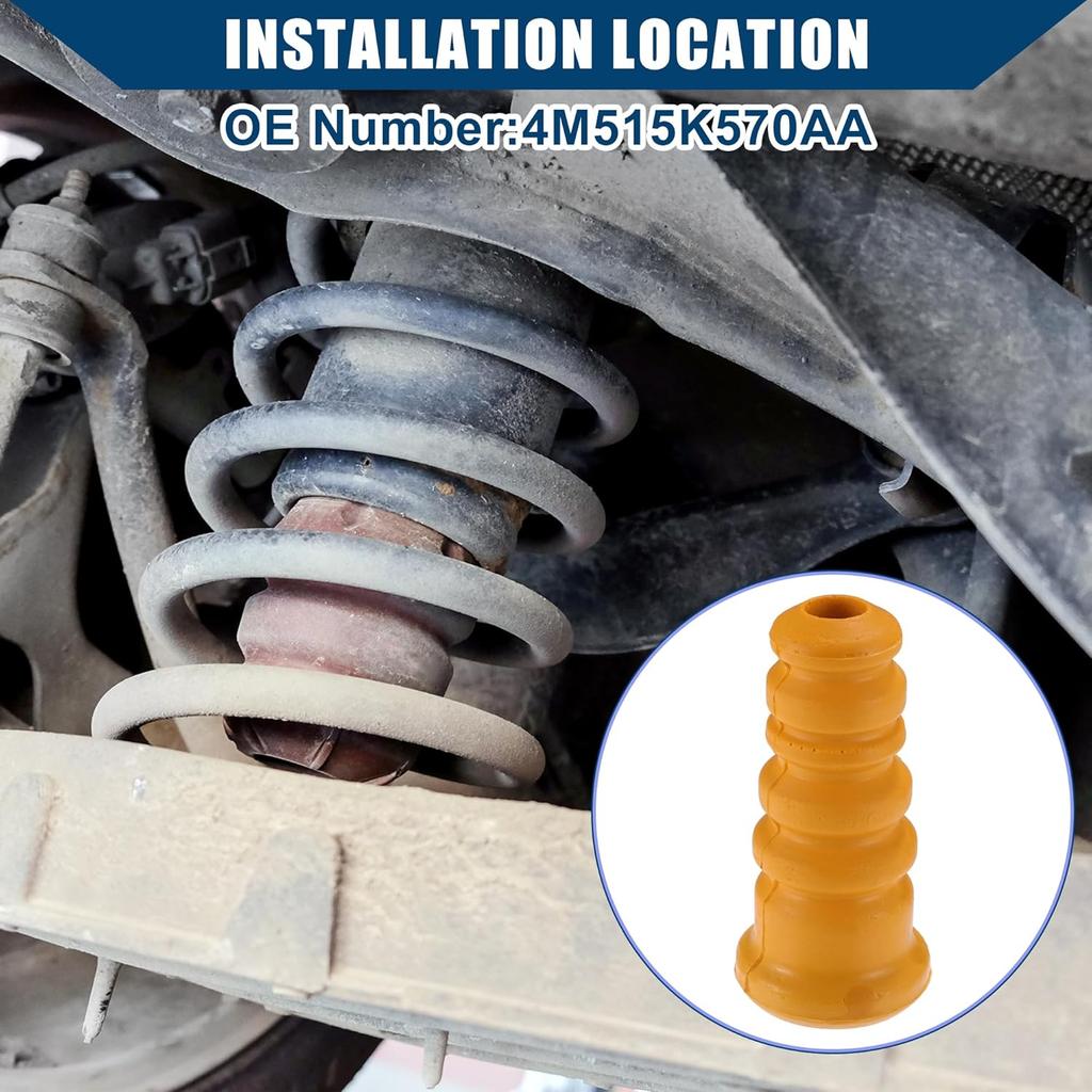 No.4M515K570AA Suspension Strut Bumper Bump Stop for Mazda 3 2004-2012 for Mazda 5 2007-2012 / Rear Rubber Jounce Bumper Buffer/Durable / 2 Pcs