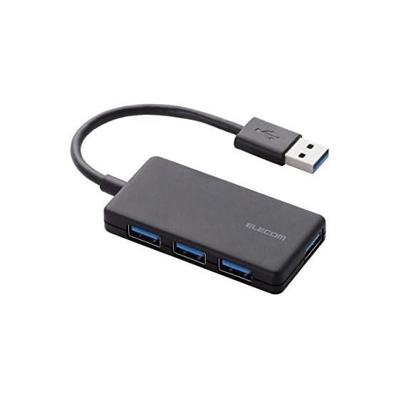ELECOM USB3.0 Hub 4 Port Bus Powered Compact Black U3H-A416BBK