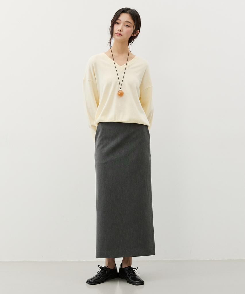CITYBREEZE Loose Fit V-Neck Knit_5 Colors