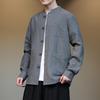 Men's Chinese-Style Linen Shirt: Loose, Plus Size, Spring/Autumn Casual Hanfu Jacket