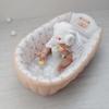 Cartoon Bear Inflatable Baby Bath Tub: Portable Infant Bathtub for Bathing and Playtime