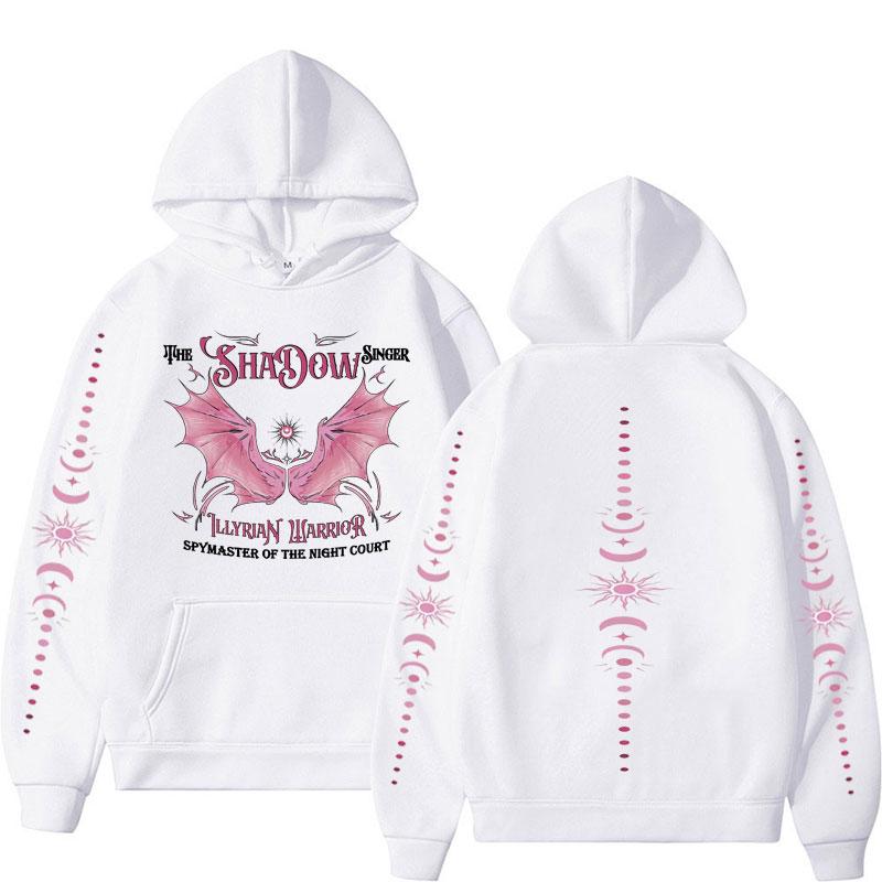 Shadowsinger Nachtgericht Kapuzenpullover ACOTAR Cassian Illyrisch Fledermausjungen Velaris Sweatshirt Herren Damen Freizeit Fleece Herbst/Winter Kapuzenpullover