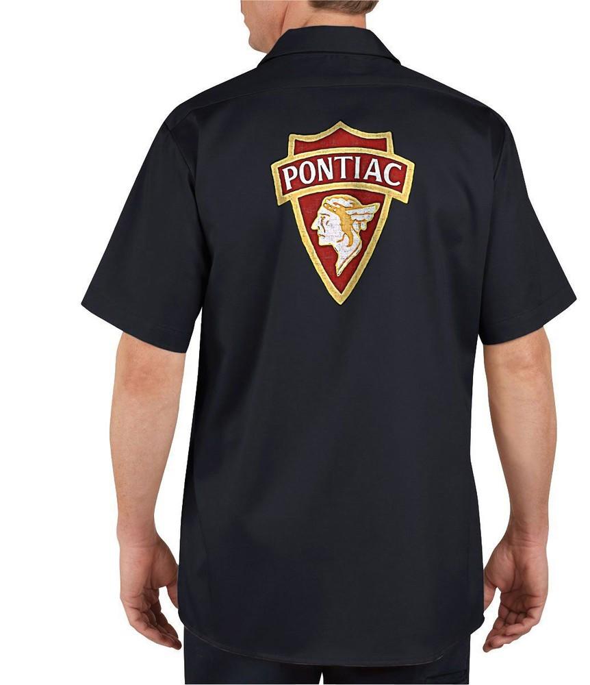 Pontiac Shield - Mechanics Graphic Work Shirt  Short Sleeve Unisex T-Shirt L