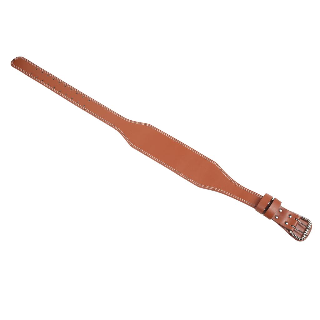 PU Fitness Belt Male Deadlift Training Weightlifting Belt Squat Sports Protective Gear Brown
