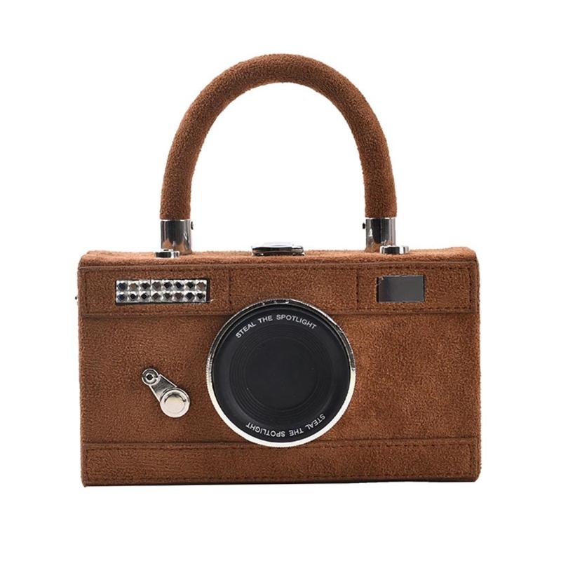 Women Personalized Fashion Camera Shape Clutch Ladies Casual Mini Crossbody Bag Small Shoulder Bag Purse