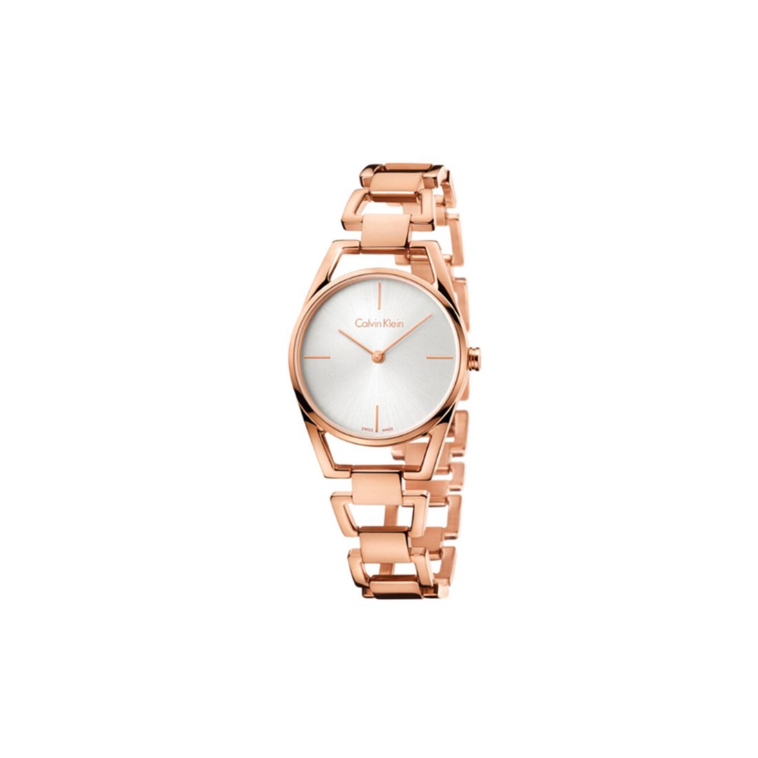 Calvin Klein Ck Quartz Stylish Series Watch Quartz Movement Stainless Steel Strap Silver Dial Women watches K7L23646 Silver Dial Rose Gold Strap Single Watch
