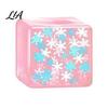 Tension Relief Gadgets Ice Cube Stress Toy, Glow-in-the-Dark Snowflake Filled Cube, Clear Sensory Toy Luminous Adults and Kids Soft Balls