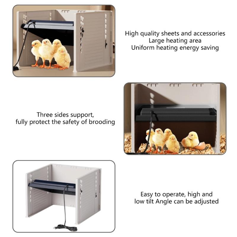 Height Adjustable Chicken Brooder Heater Automatic Chick Heating Plate for Baby Chick and Duckling