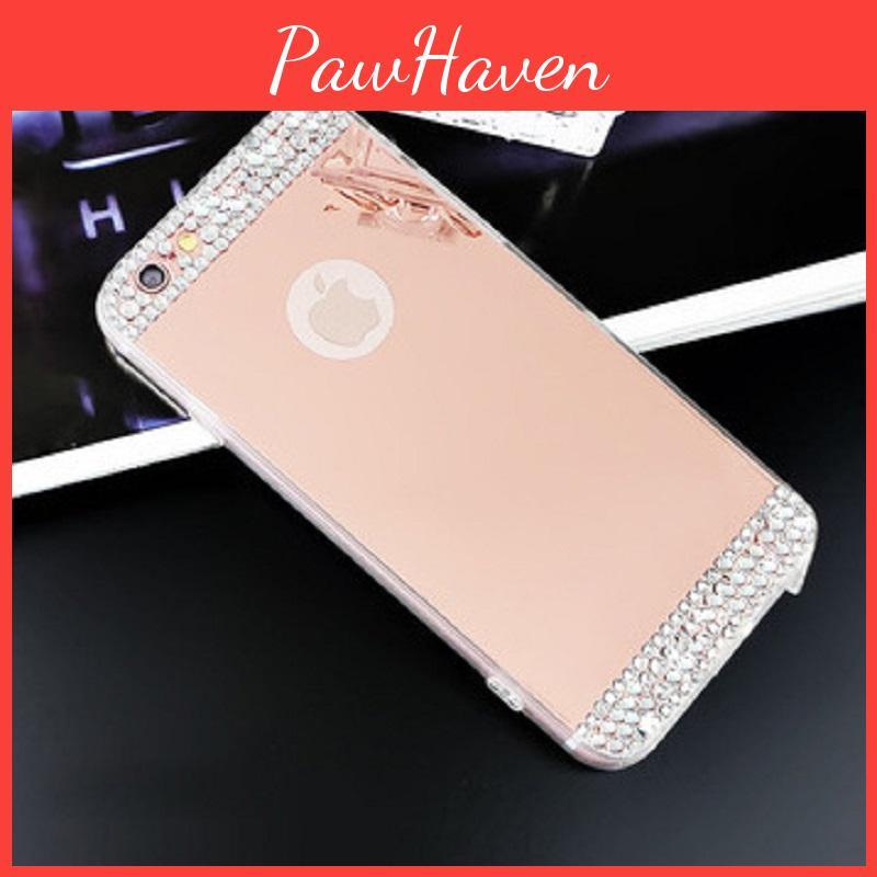 Bohrer Farbe Luxus Galvanisiert Spiegel Handyhülle Für Iphone Hüllen