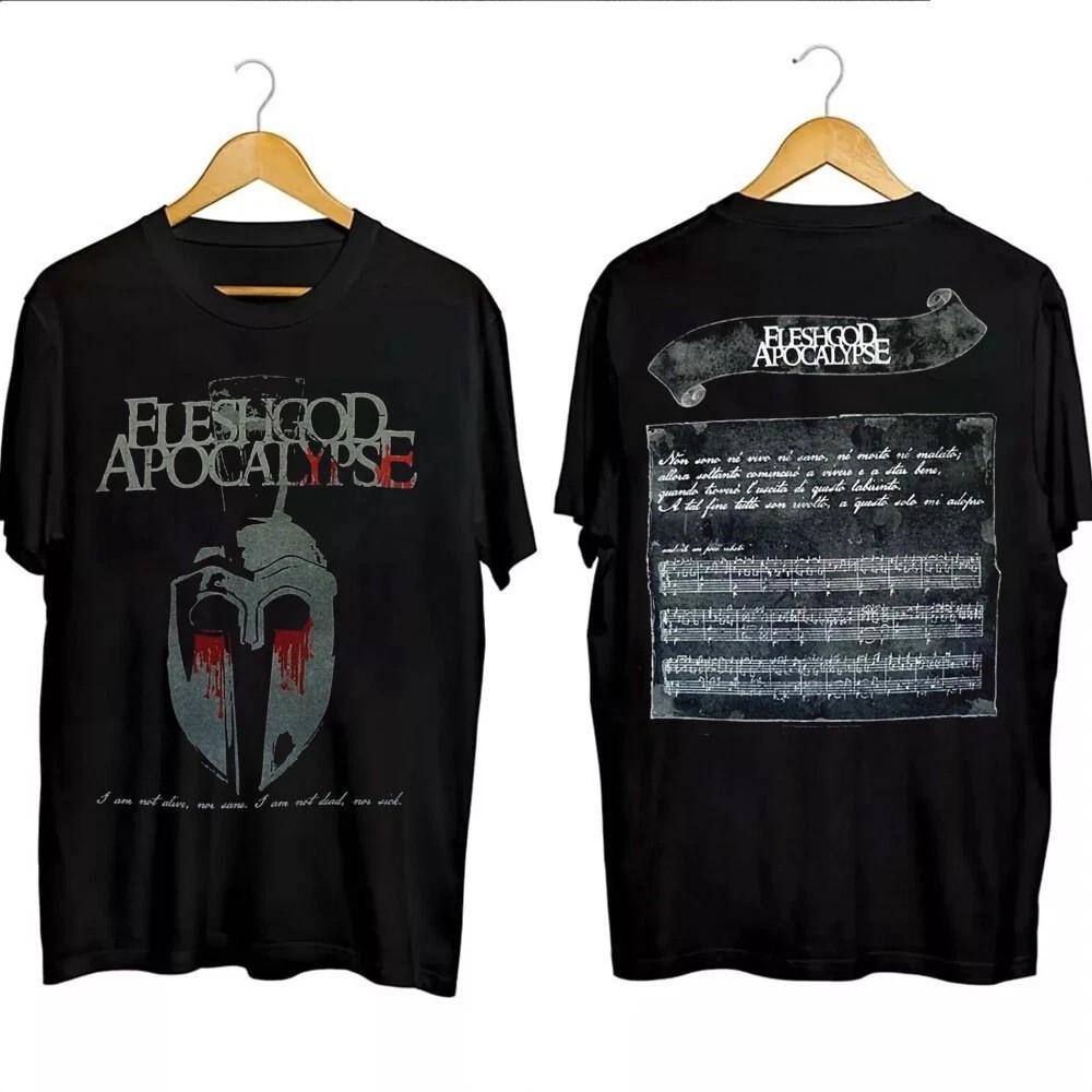 Fleshgod Apocalypse Группа Подарок Для Фаната Двусторонняя Футболка Унисекс Футболка M