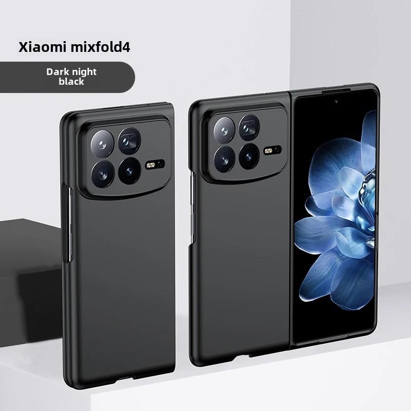 Luxury Fashion Solid Candy Color Folding Case for Xiaomi Mix Fold 4 Skin Feel Anti-Fall Screen Protective Lens Shockproof Full Protect Cover