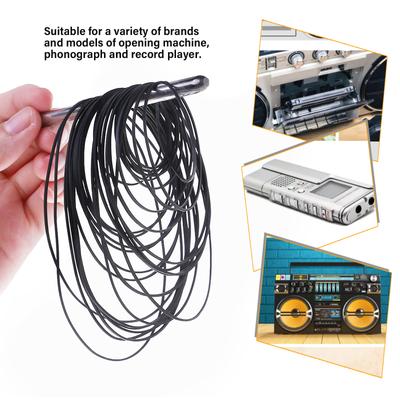 50/100PCS Assorted Size Rubber Drive Belts 0.7mm 1mm Cassette Tape Machine Belt for Recorders Mixed