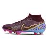 Nike Kylian Mbappé X Zoom Mercurial Superfly 9 Academy FG MG Dark Beetroot Unisex Sneakers Purple University-Blue Vivid-Purple DO9345-694