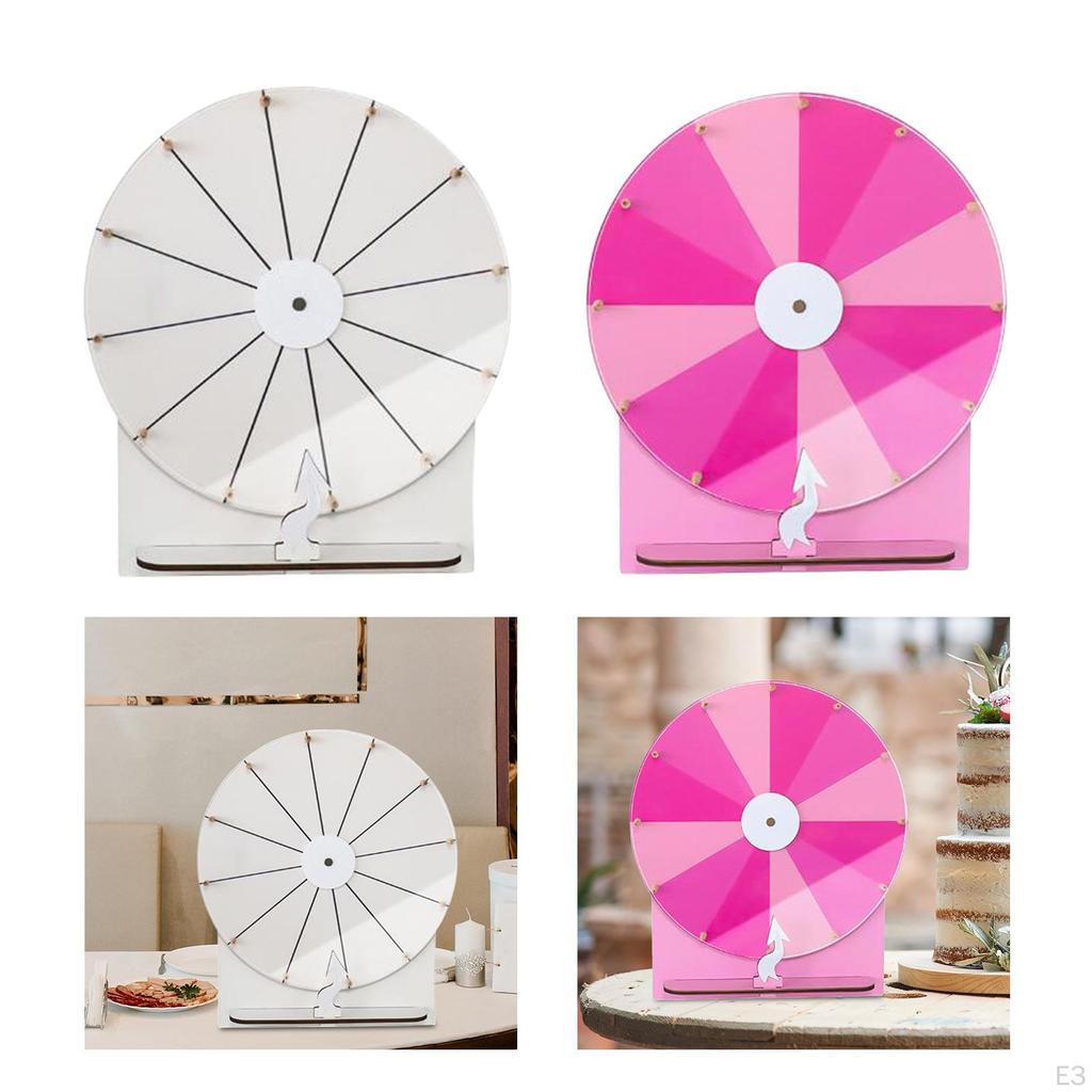 Επιτραπέζιος Τροχός Ρουλέτας Βραβείων με Βάση Διαγράψιμος Ακρυλικός Επαναχρησιμοποιήσιμος Φορητός για Αίθουσα Διδασκαλίας