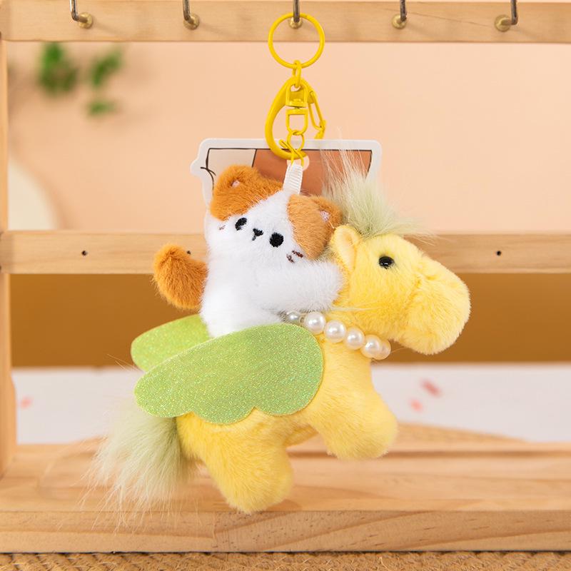 Plüsch-Pony-Schlüsselanhänger: Süßes Pferd Maskottchen Ornament als Geschenk für das Jahrestreffen
