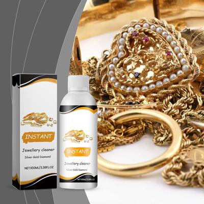 Jewelry Cleaning Solution Jewelry Care, Stain Removal, Cleaning, And Polishing Agent For Gold, And Glass Surfaces 100ml
