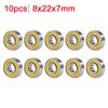 10pcs Inline Roller Skate Bearing 8x22x7mm 608rs ABEC-9 Roller Skate Wheel Bearings Deep Groove Precision Bearing for Skateboard