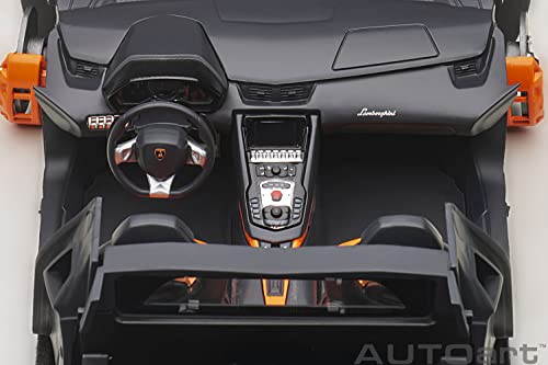 AUTOart 1/18 Scale Liberty Walk LB-WORKS Lamborghini Aventador Limited Edition Black (LBWK/Carbon Black Hood) Finished Model 79244